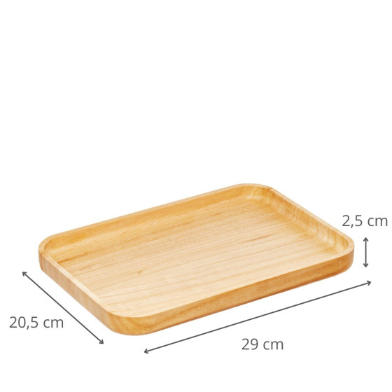 Plateau de rangement en bois