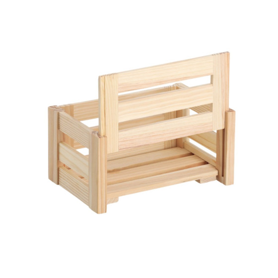 Caisse de rangement démontable en bois (S)