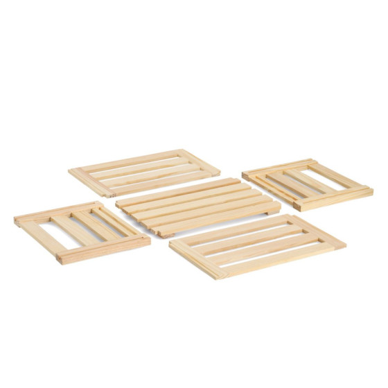 Caisse de rangement démontable en pin (L)