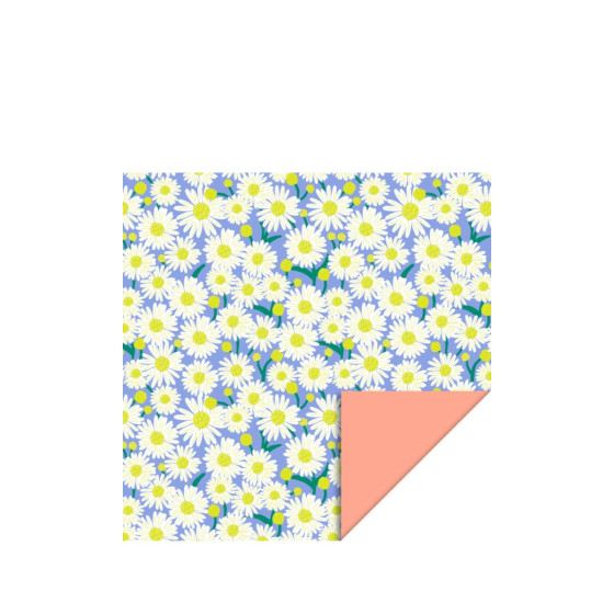 6 rouleaux de papier cadeau à fleurs