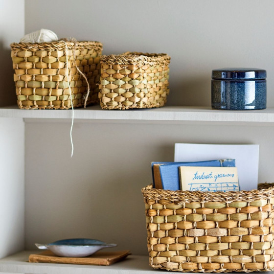 Set de 3 petits paniers de rangement Set de 3 petits paniers de rangement