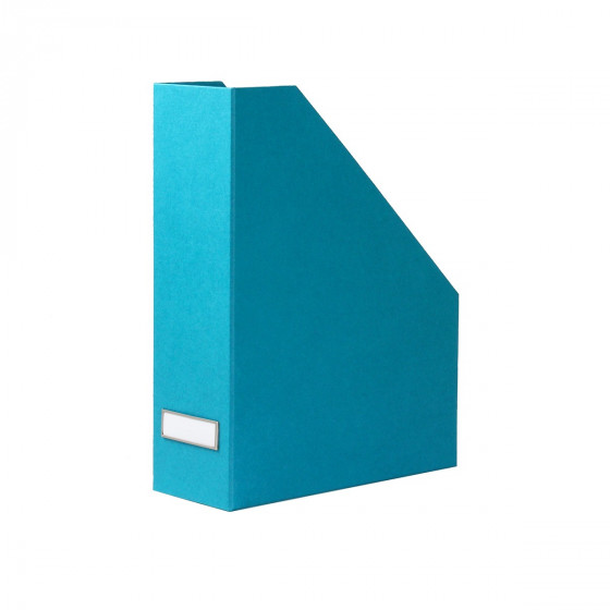 Range-dossiers en carton turquoise