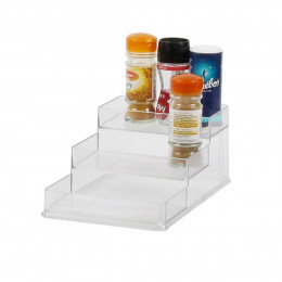 Etagère à épices en plastique transparent pour placard. Taille M
