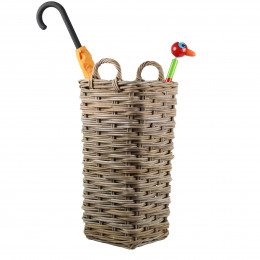 Porte parapluie en rotin