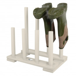 Range-bottes de jardin en bois blanc