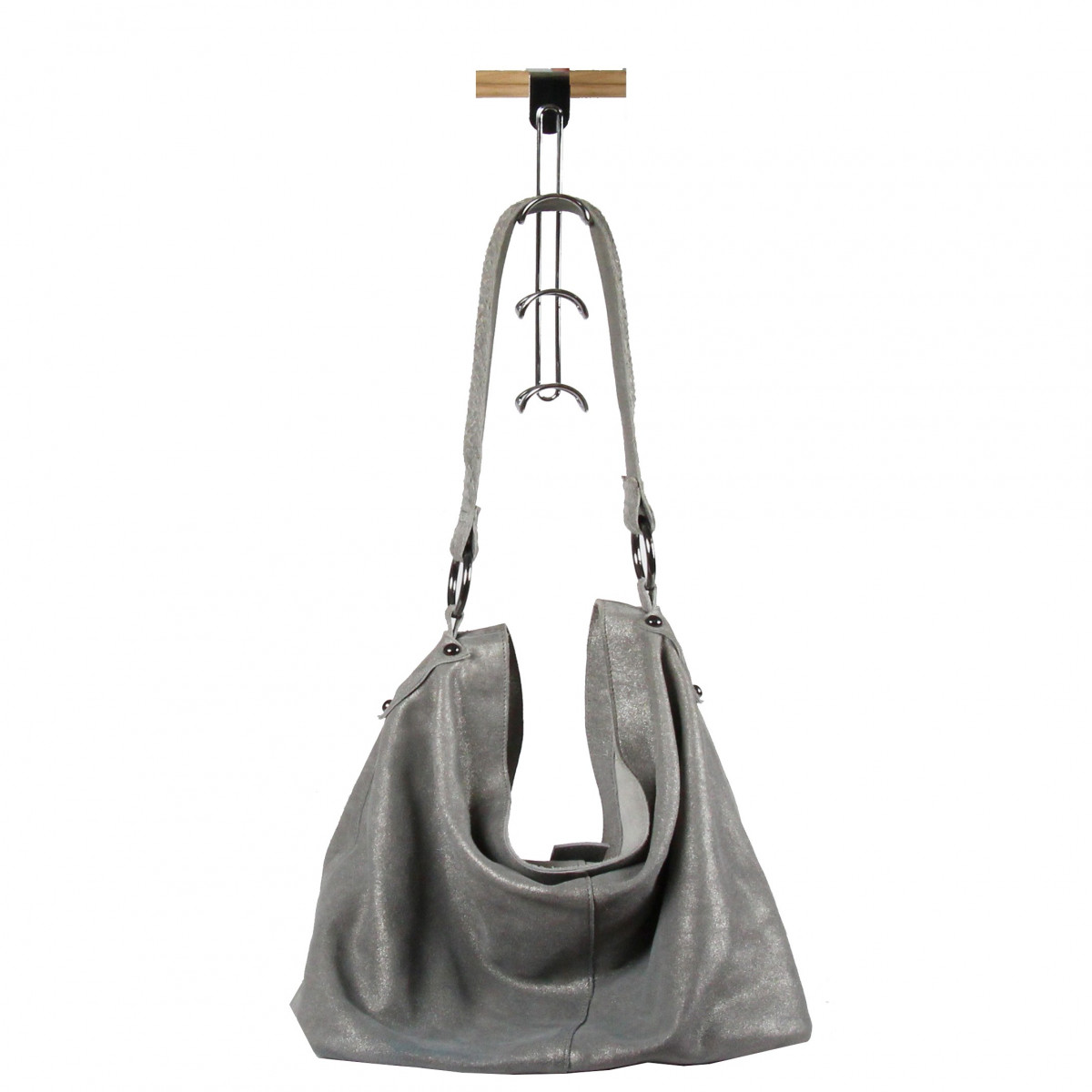 rangement sac pour la penderie ou l'armoire, grand cintre porte sac en  métal à 6 crochets, rangement dressing pour les sacs, accessoires et  écharpes