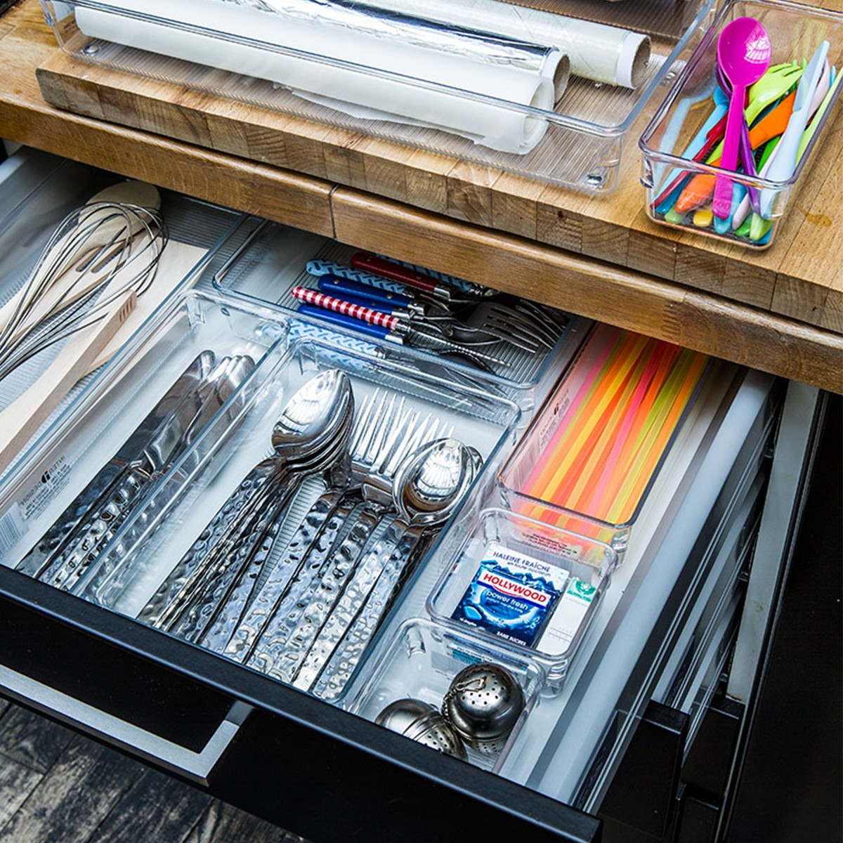 Séparateur de tiroir couverts acrylique - Rangement cuisine - ON RANGE TOUT
