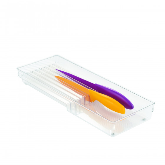 Range-couteaux pour tiroir en acrylique transparent