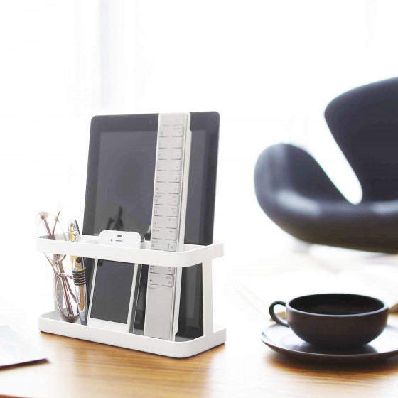 Vide poche design blanc à compartiments