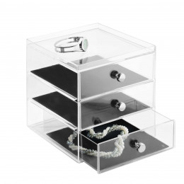 Boîte à bijoux à 3 tiroirs