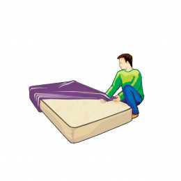 Housse de protection pour matelas 1 place