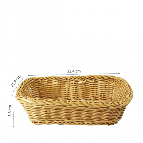 Panier à pain tressé et lavable. Taille M