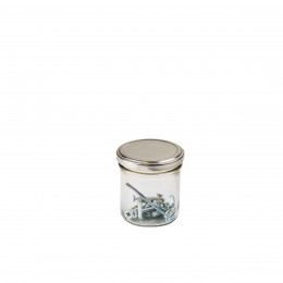 Pot en verre avec couvercle à visser 150 ml