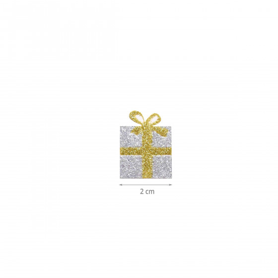 7 stickers pailletés cadeaux