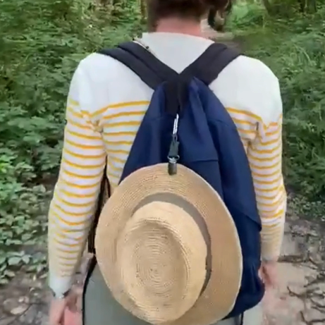 Pince porte-chapeau pour sac